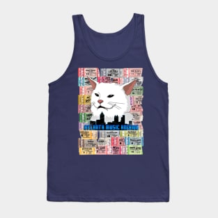 Atlanta Ticket Stub Cat Tank Top